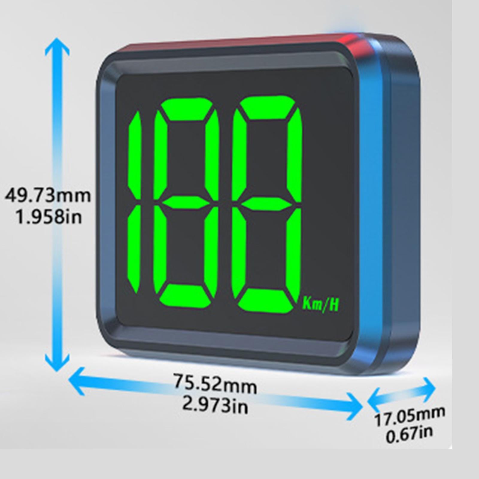 Generic HUD Speedometer 5V Comfortable Heads up Display for Motorcycles Green