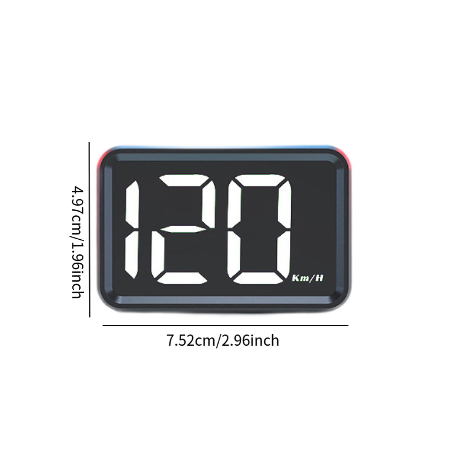 Generic HUD Speedometer 5V Comfortable Heads up Display for Motorcycles White