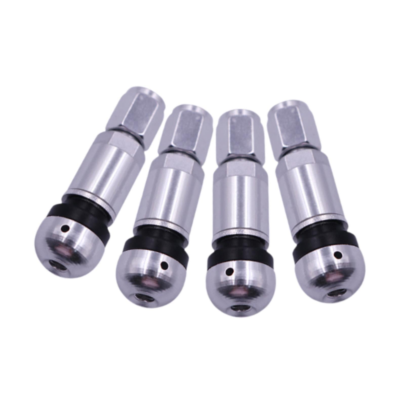4 Pieces Bolt in Tire Valve Stem Caps Premium Car Accessories Aluminum Alloy