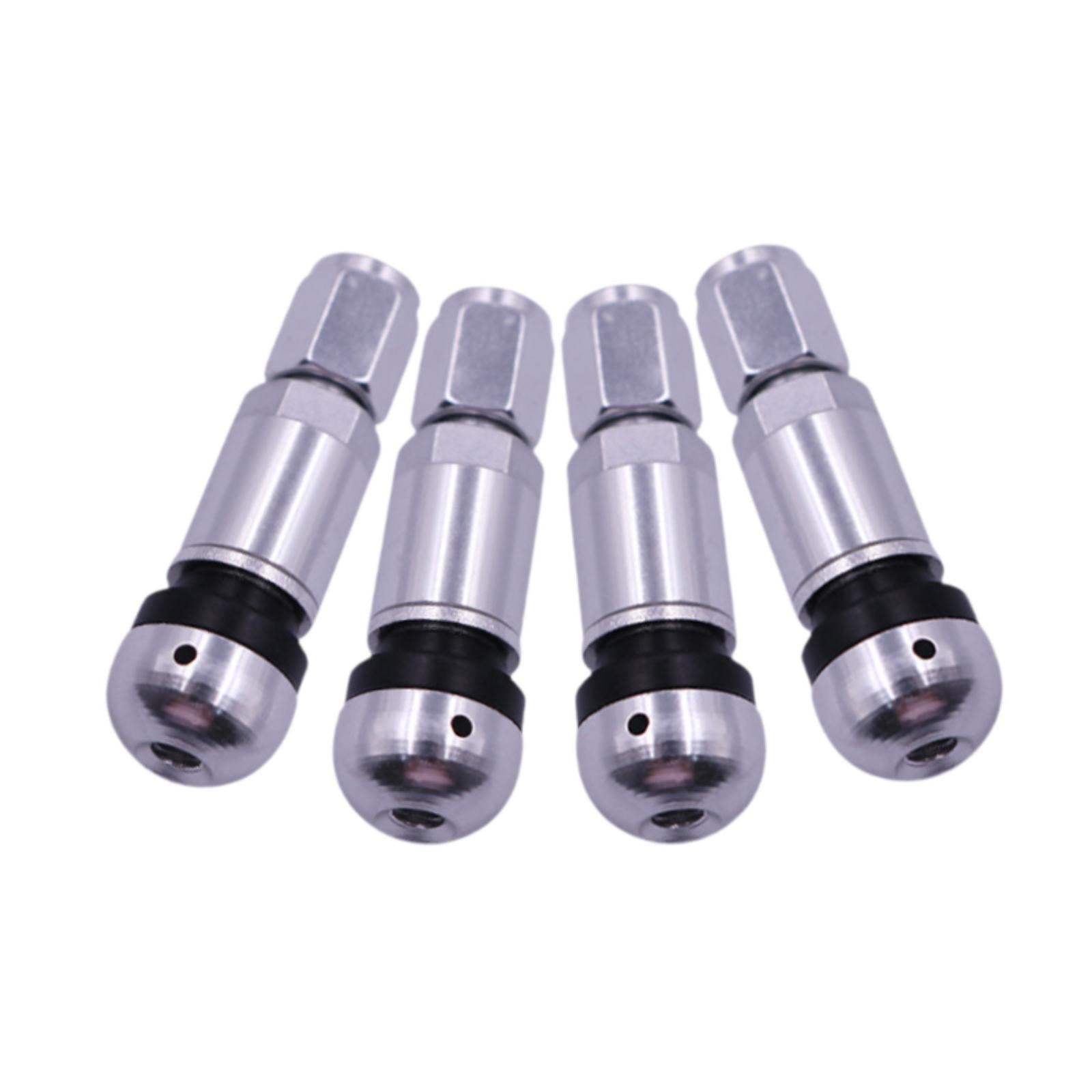4 Pieces Bolt in Tire Valve Stem Caps Premium Car Accessories Aluminum Alloy