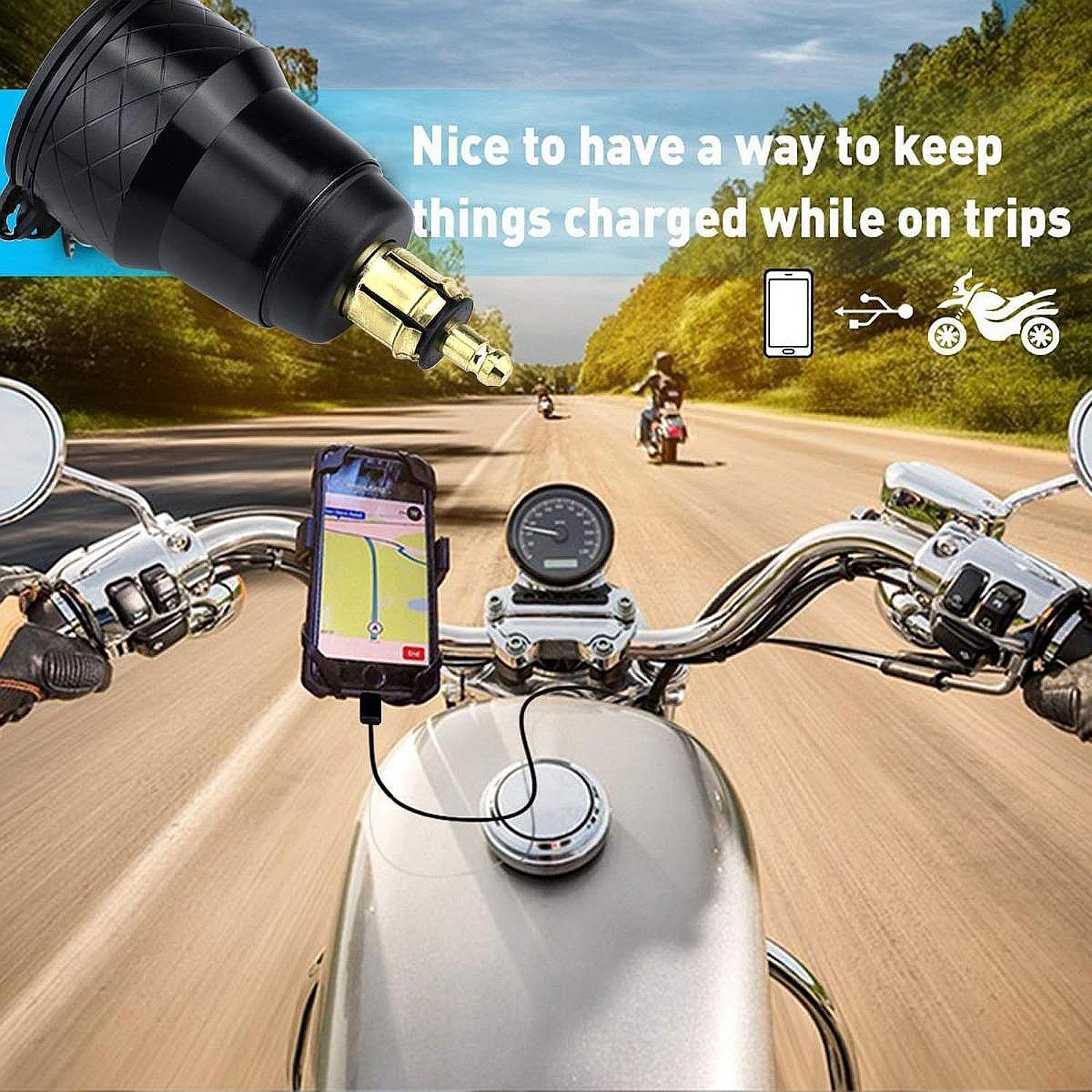 Plug to USB Charger Adapter with Dust Cover Plug and Play with LED Voltmeter
