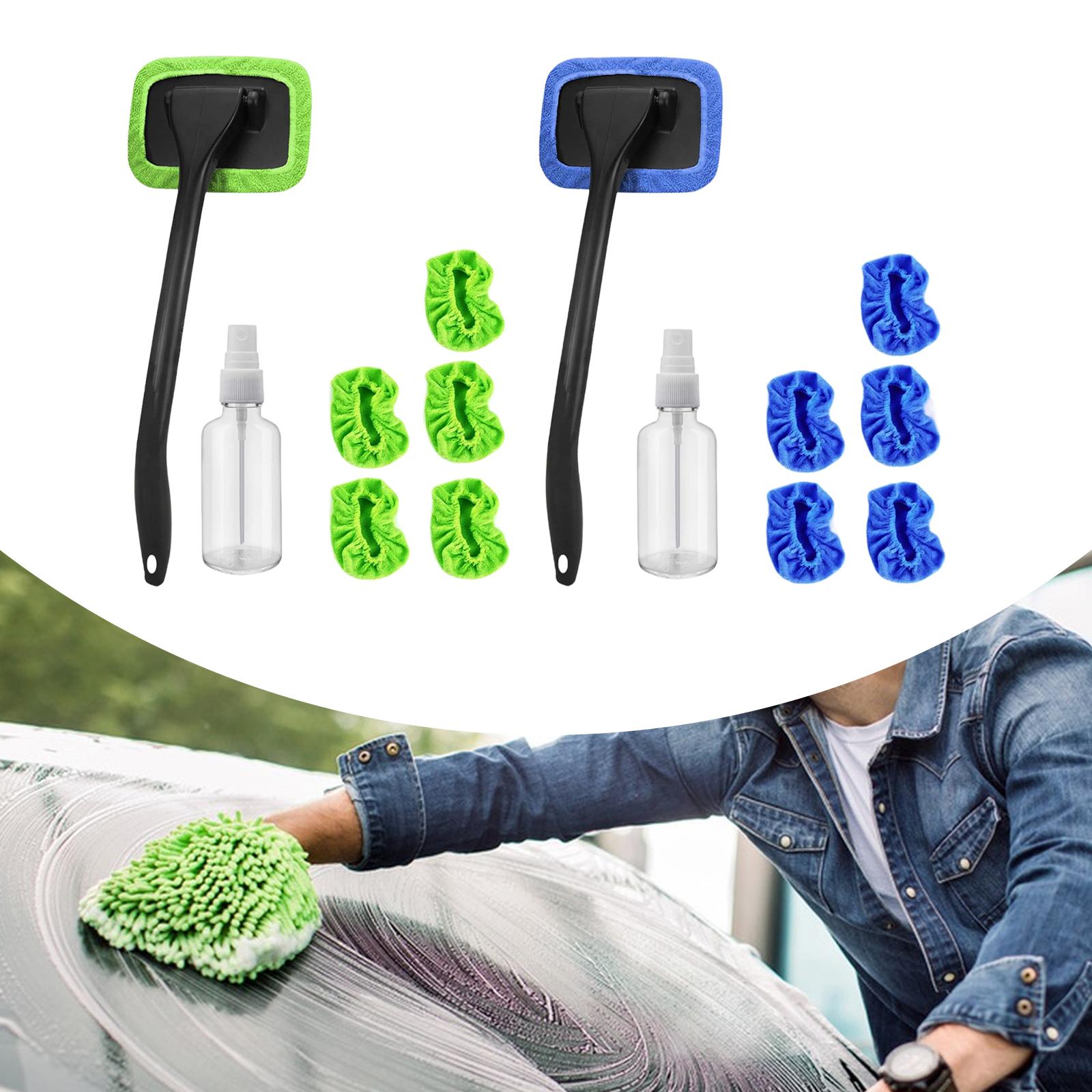 Car Windshield Cleaning Tool Reusable Easy to Use Professional Glass Cleaner Green