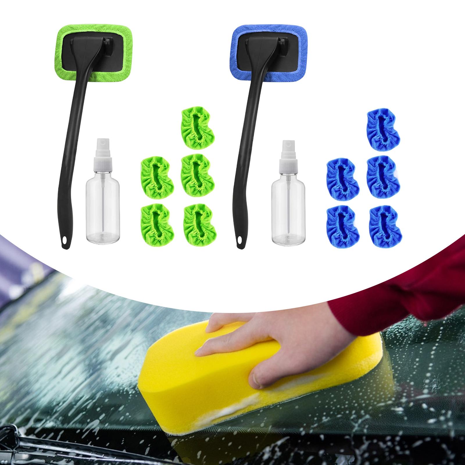 Car Windshield Cleaning Tool Reusable Easy to Use Professional Glass Cleaner Green