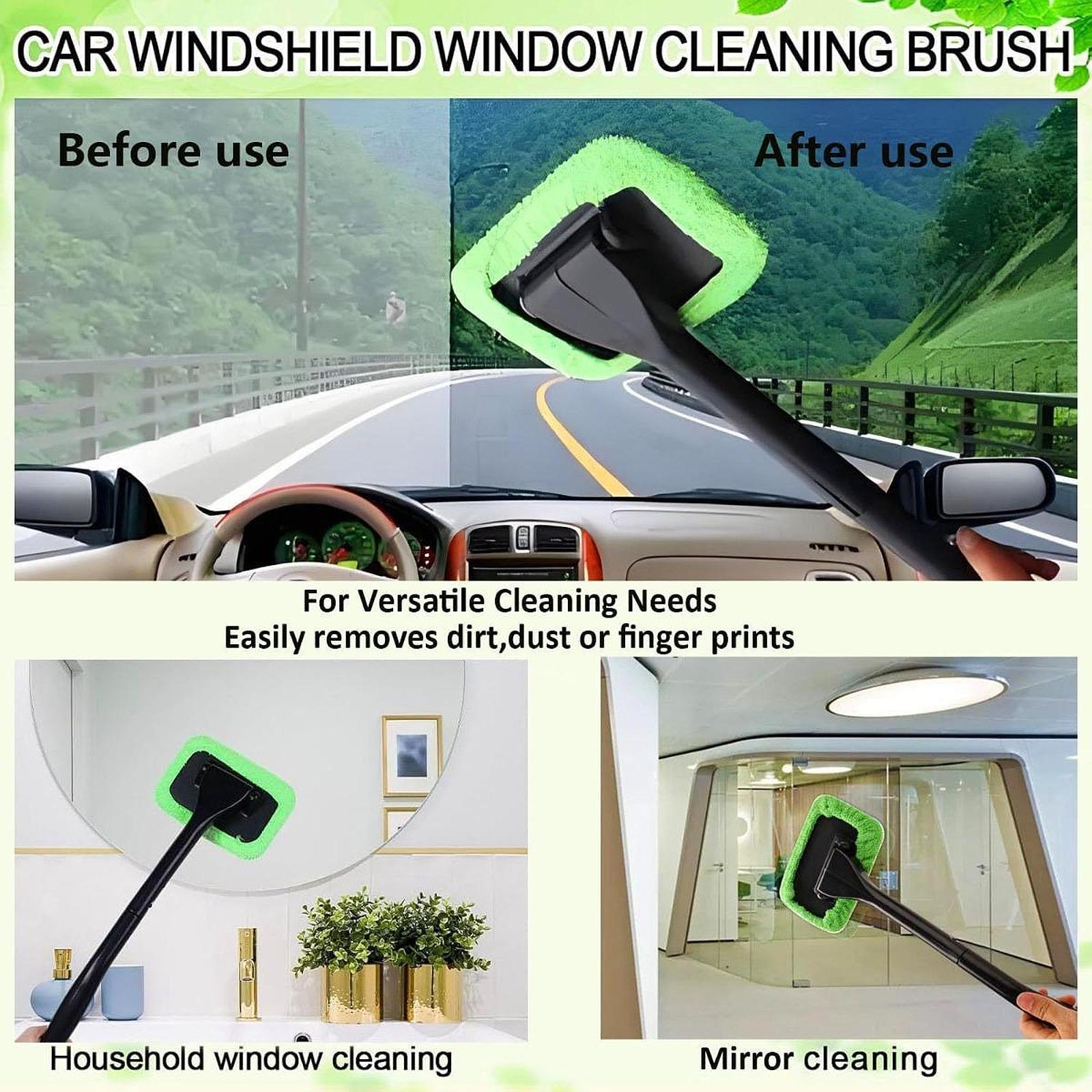 Car Windshield Cleaning Tool Reusable Easy to Use Professional Glass Cleaner Green