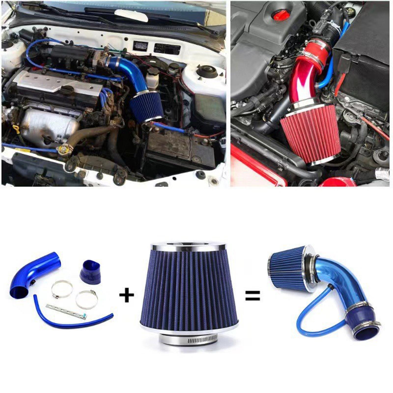 Generic 3 inch Cold Air Intake Kit Universal Aluminium 76mm High Performance