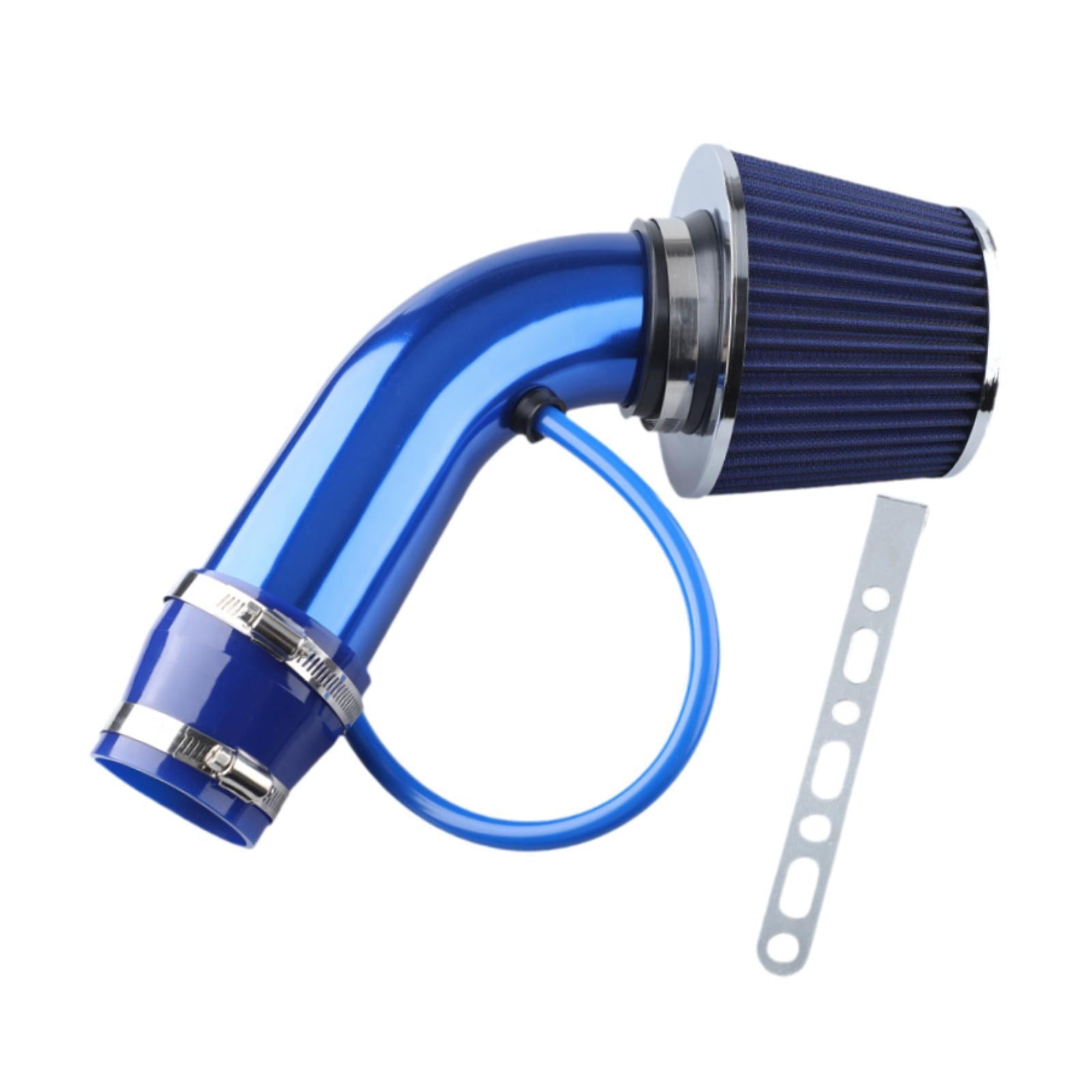 Cool Air Intake Set Easy to Install Aluminum Replacing Automotive 76mm 3inch Blue