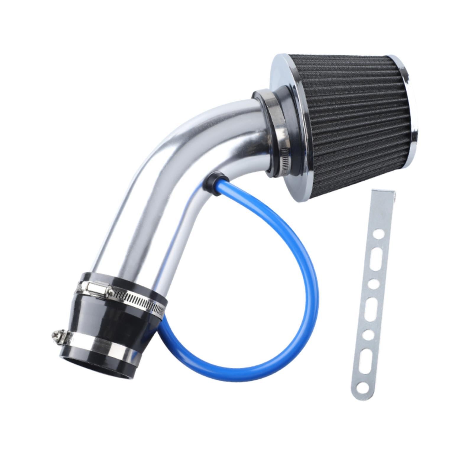 Cool Air Intake Set Easy to Install Aluminum Replacing Automotive 76mm 3inch Silver