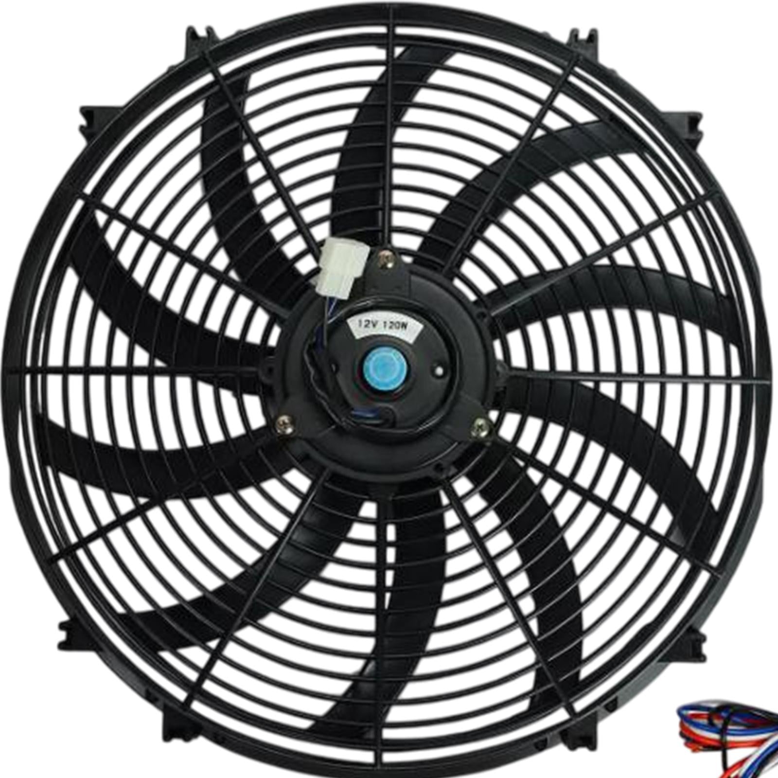 16 Slim Fan Push Pull Auto Accessories Assembly Kit Easy to Install Generic"