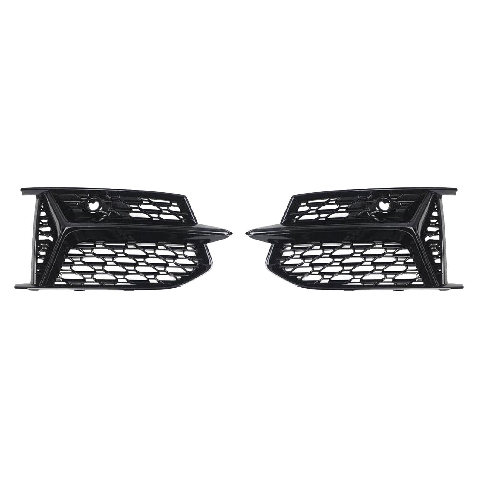 2 Pieces Front Fog Light Grill Bezel Covers for Audi A6 S-line C8 18-24