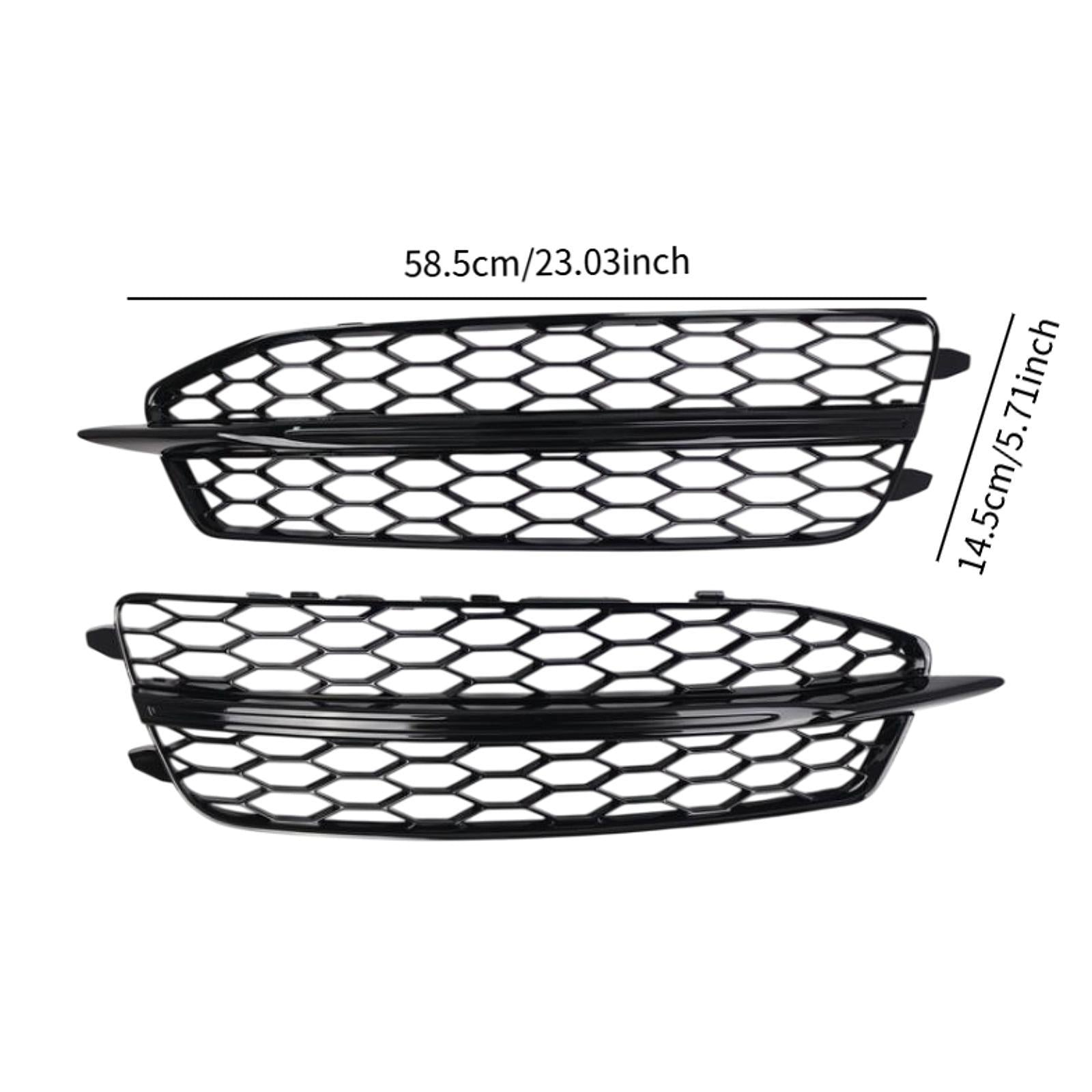 2x Car Front Fog Light Mesh Grilles 4G0807682D for Audi A6 C7 S6 Sturdy