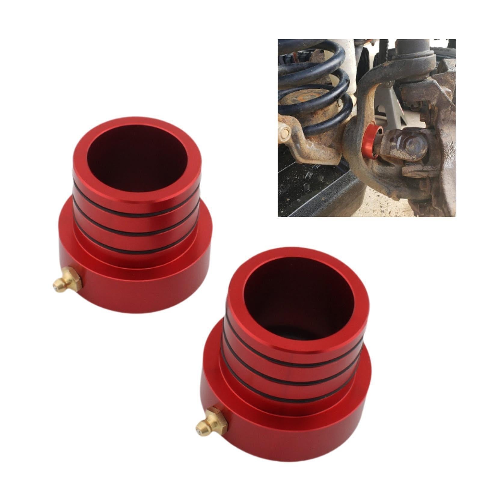 Front Axle Tube Seal Kit for Jeep Cherokee XJ 84-01 Wrangler Tjl 04-06 Red