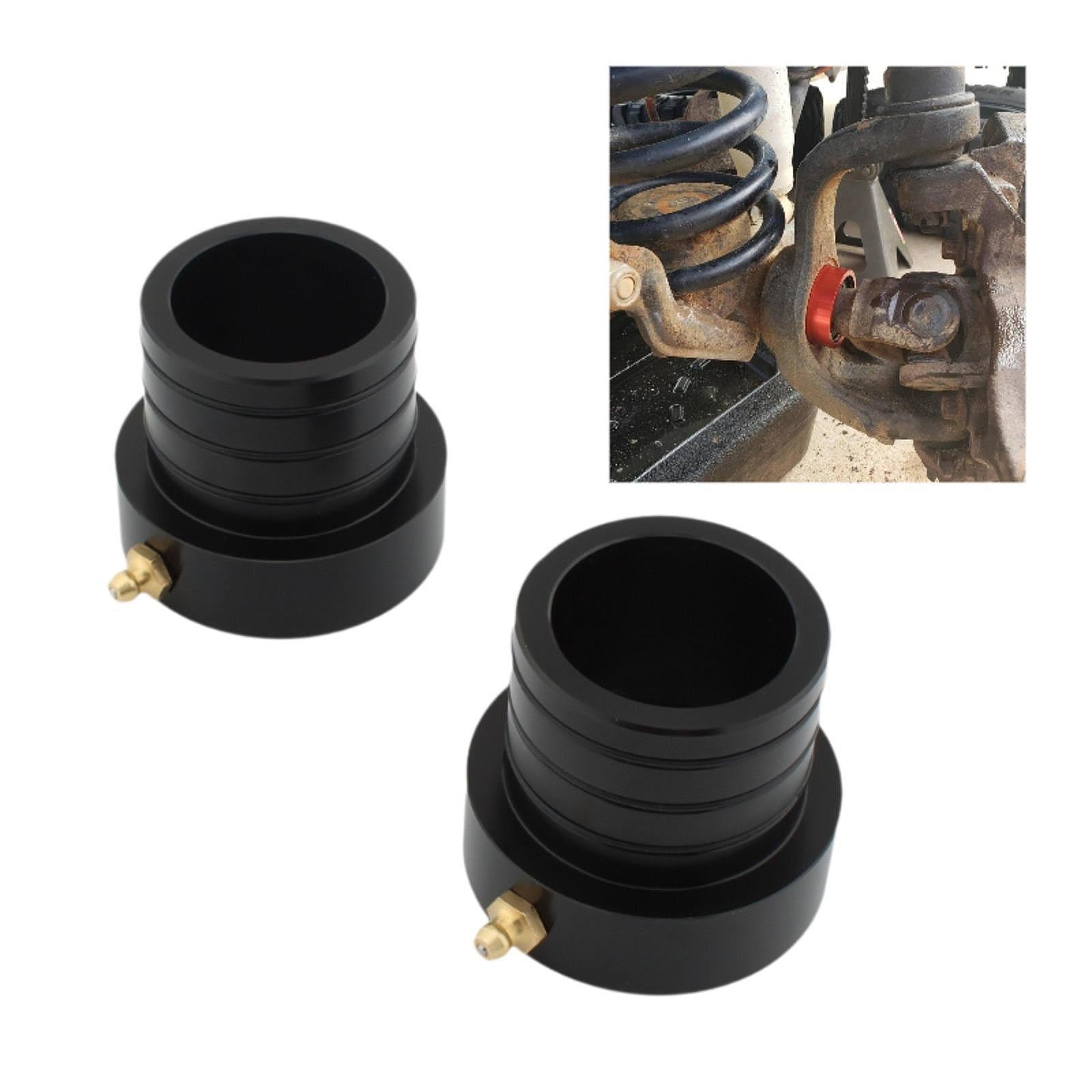 Front Axle Tube Seal Kit for Jeep Cherokee XJ 84-01 Wrangler Tjl 04-06 Black