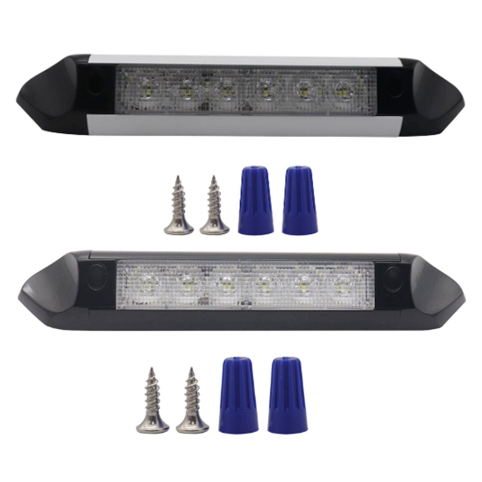 RV Exterior Light Professional High Performance 2200 Lumens Lighting Fixture Black and White