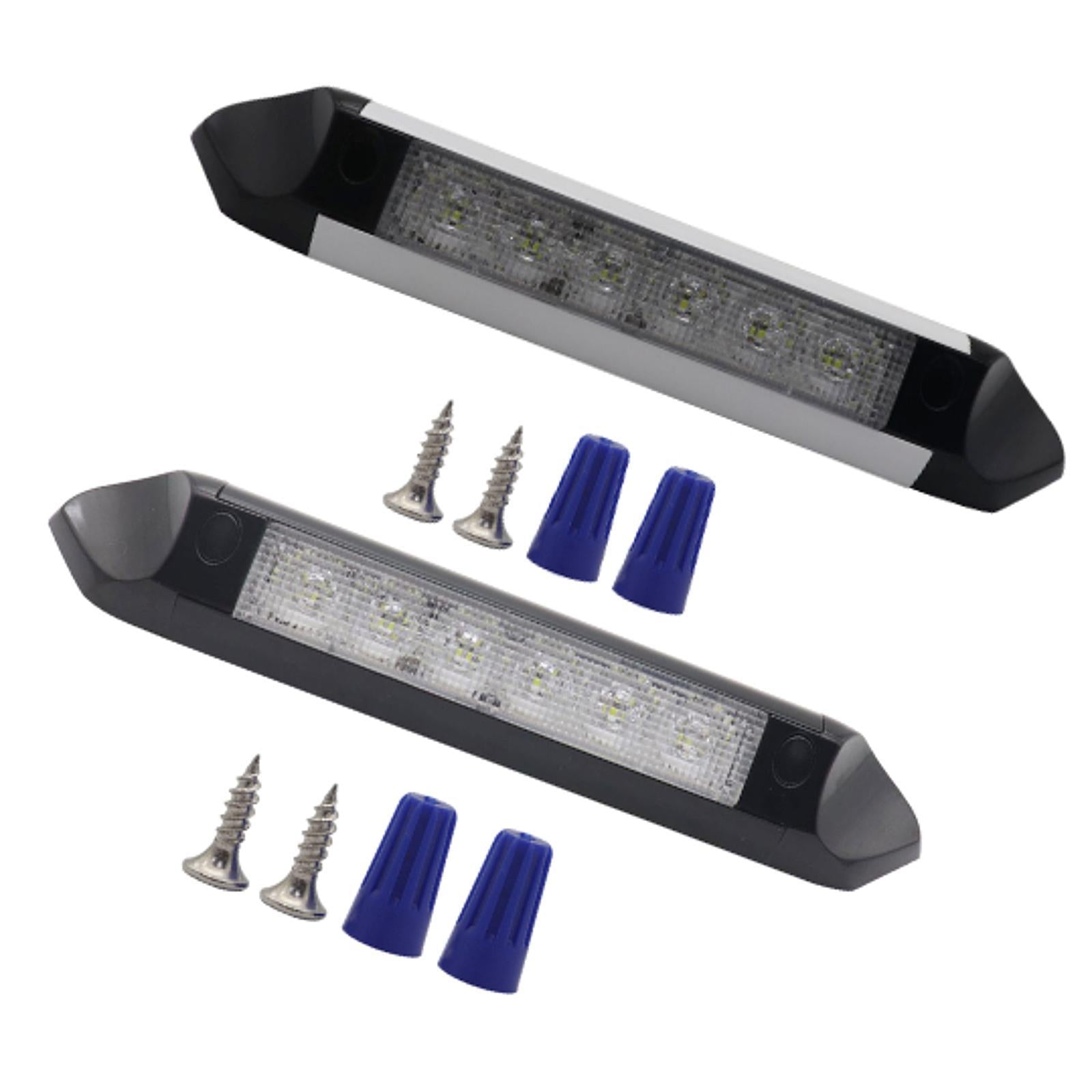 RV Exterior Light Professional High Performance 2200 Lumens Lighting Fixture Black and White