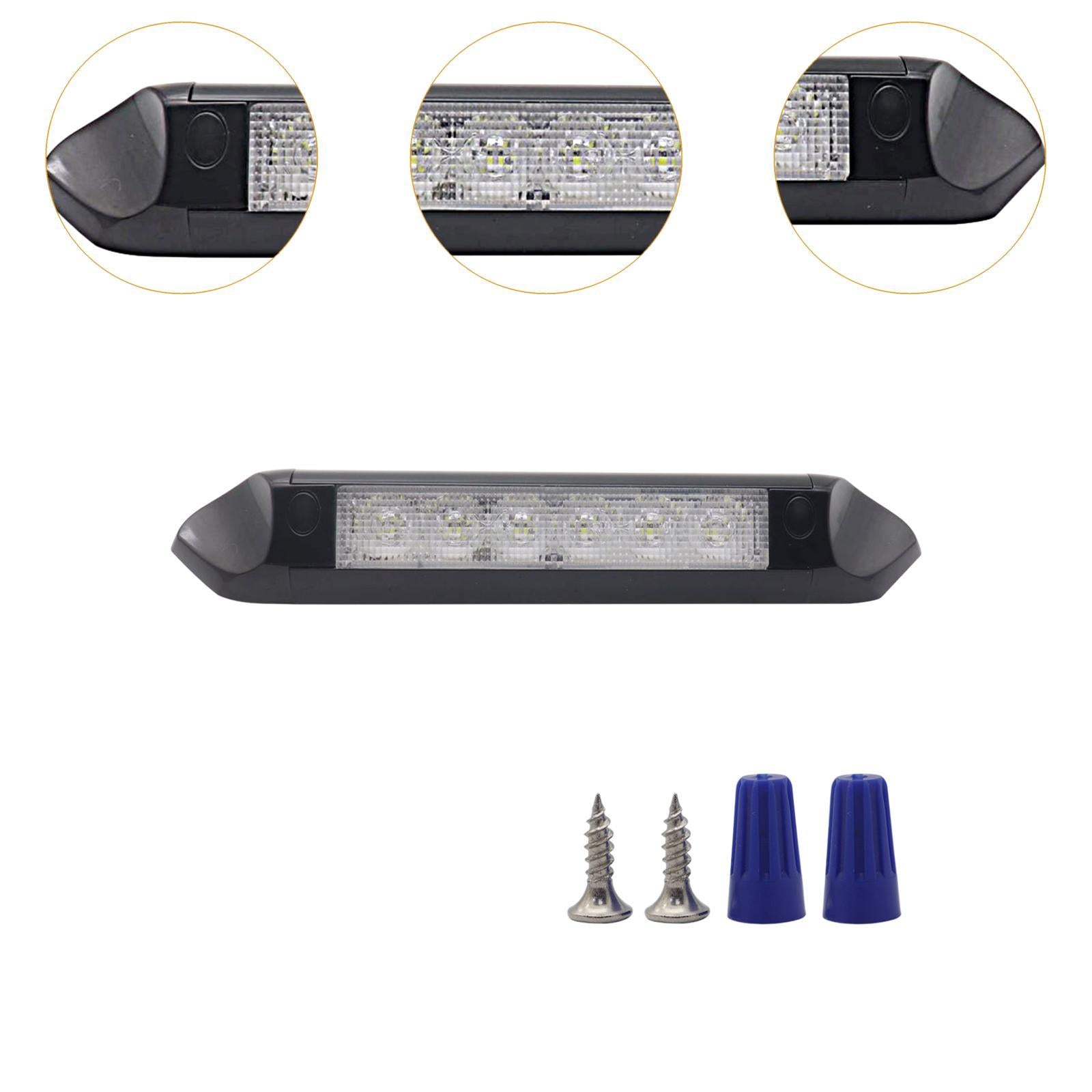 RV Exterior Light Professional High Performance 2200 Lumens Lighting Fixture Black