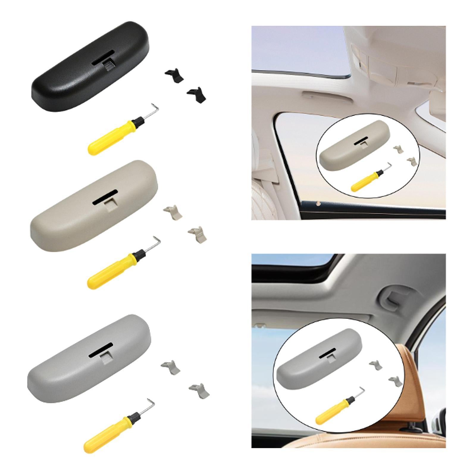 Car Sunglasses Holder Eyewear Protective Sunglasses Case for Audi A3 8V Black