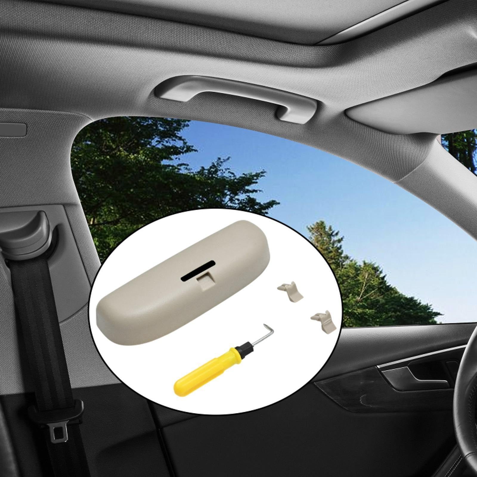 Car Sunglasses Holder Eyewear Protective Sunglasses Case for Audi A3 8V Beige