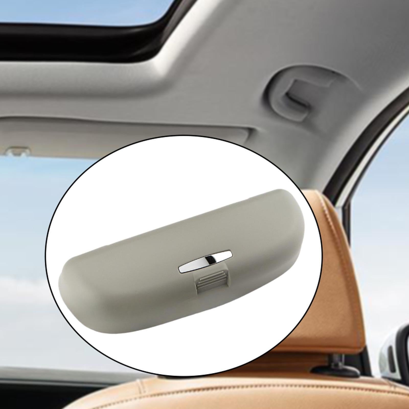 Car Glasses Case Premium Replacing Easy to Install Storage Box for Audi Gray