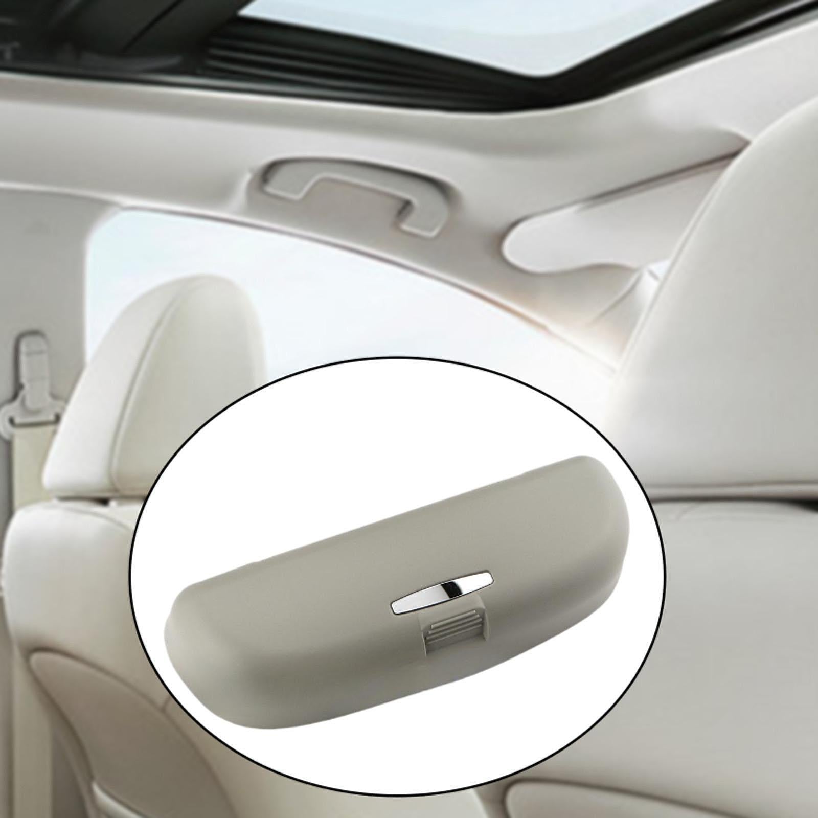 Car Glasses Case Premium Replacing Easy to Install Storage Box for Audi Gray