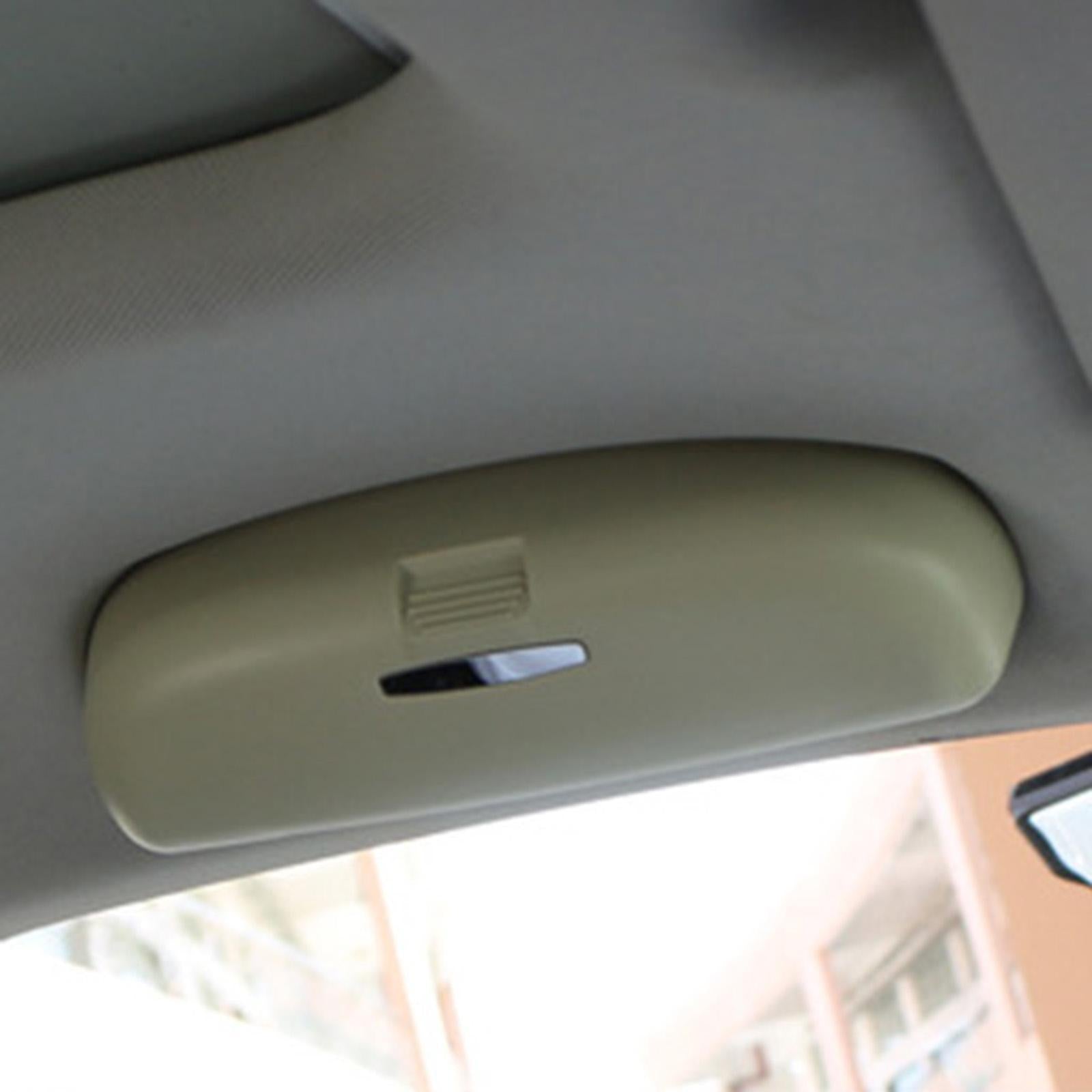 Car Glasses Case Premium Replacing Easy to Install Storage Box for Audi Beige
