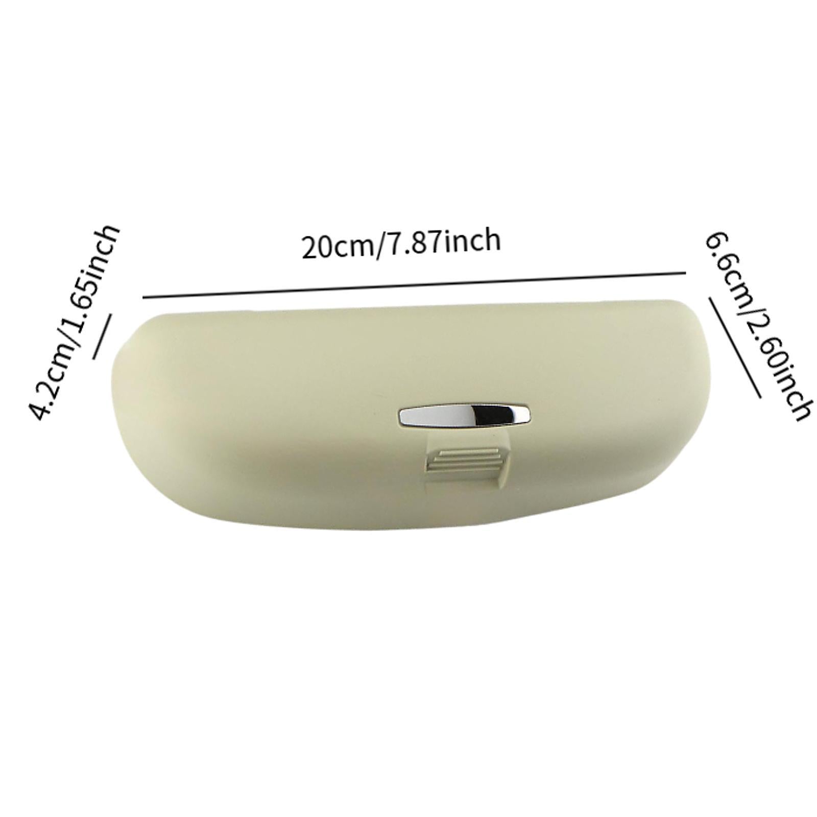 Car Glasses Case Premium Replacing Easy to Install Storage Box for Audi Beige
