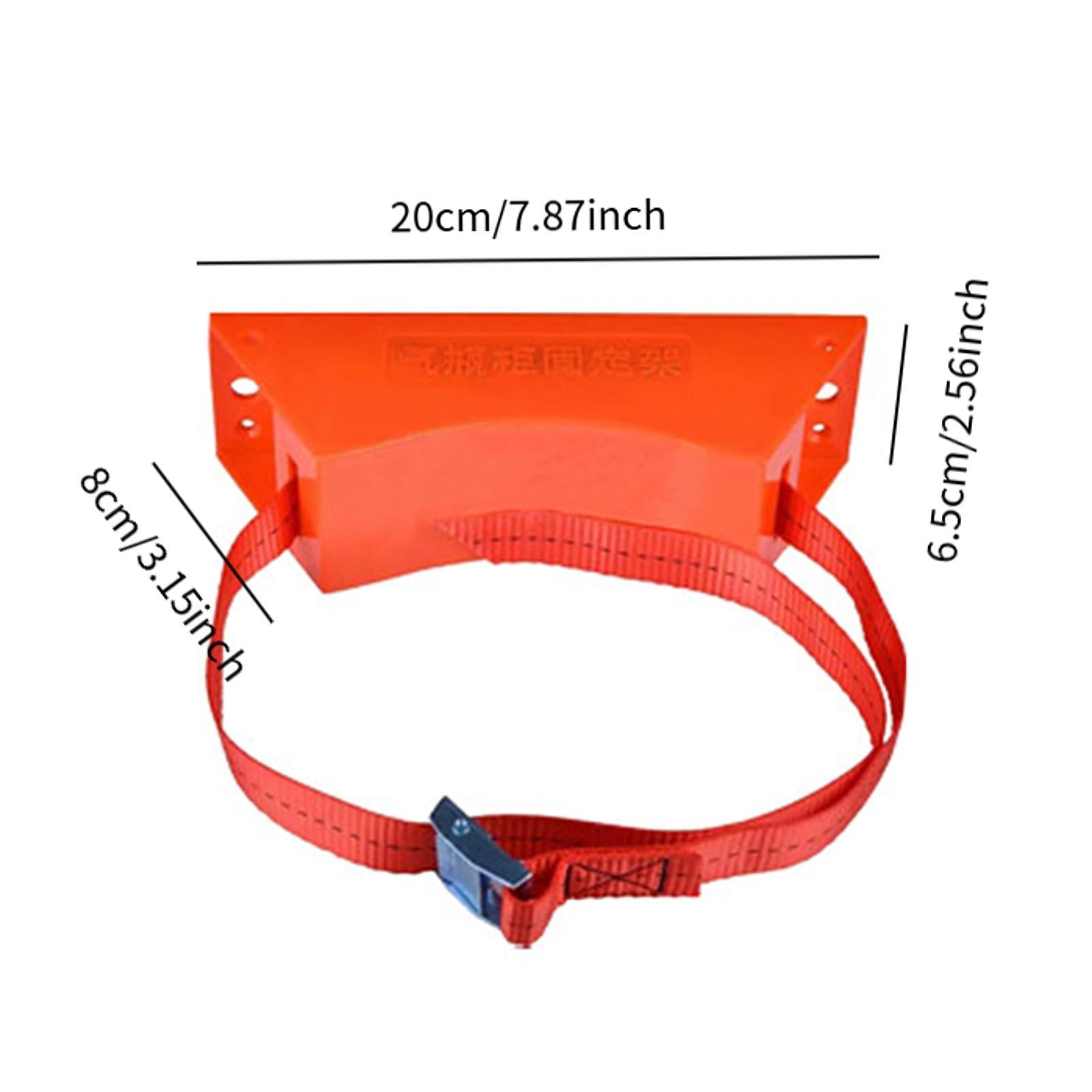 Gas Cylinder Bracket with Strong Strap Replace Accessory Portable Wall Mount Orange
