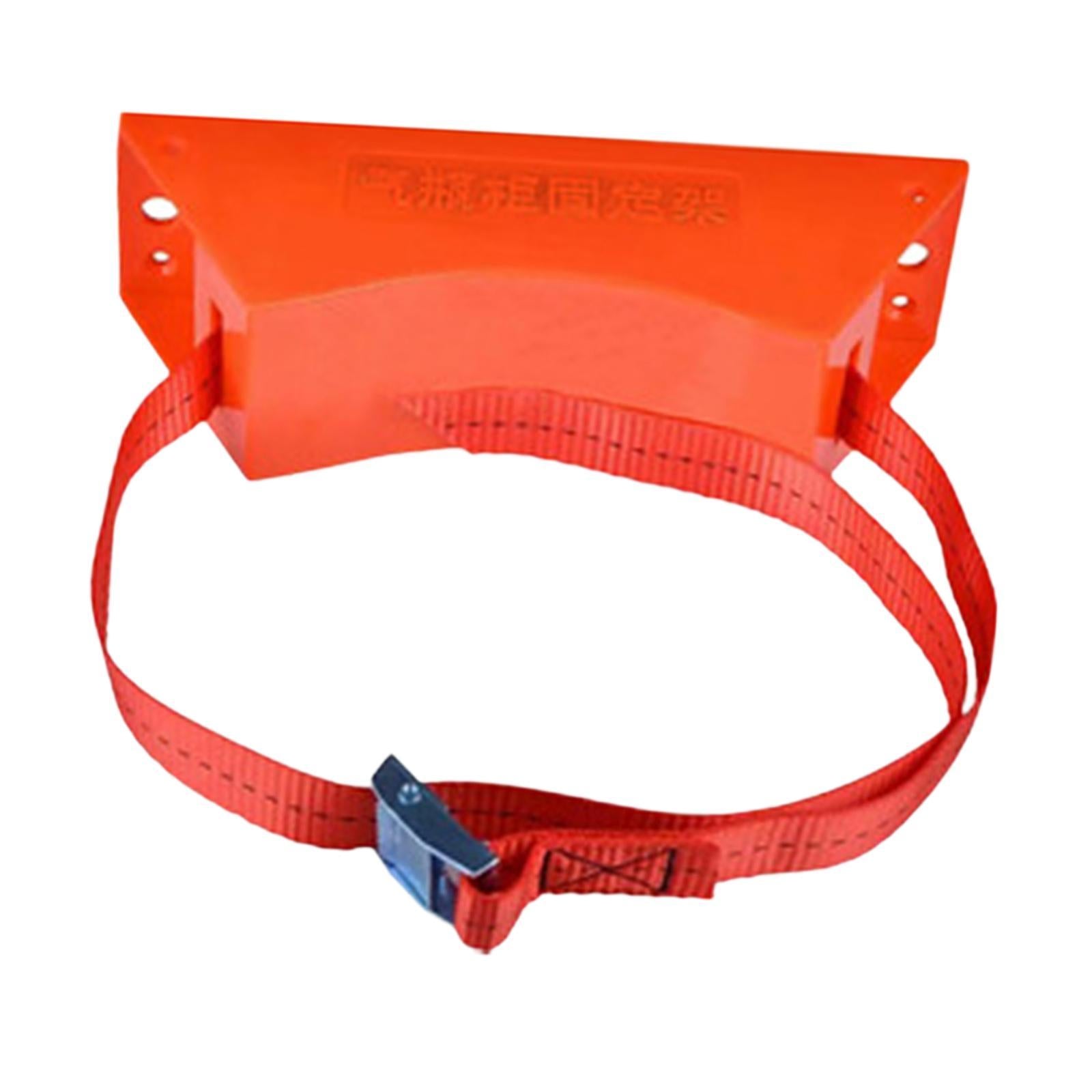 Gas Cylinder Bracket with Strong Strap Replace Accessory Portable Wall Mount Orange