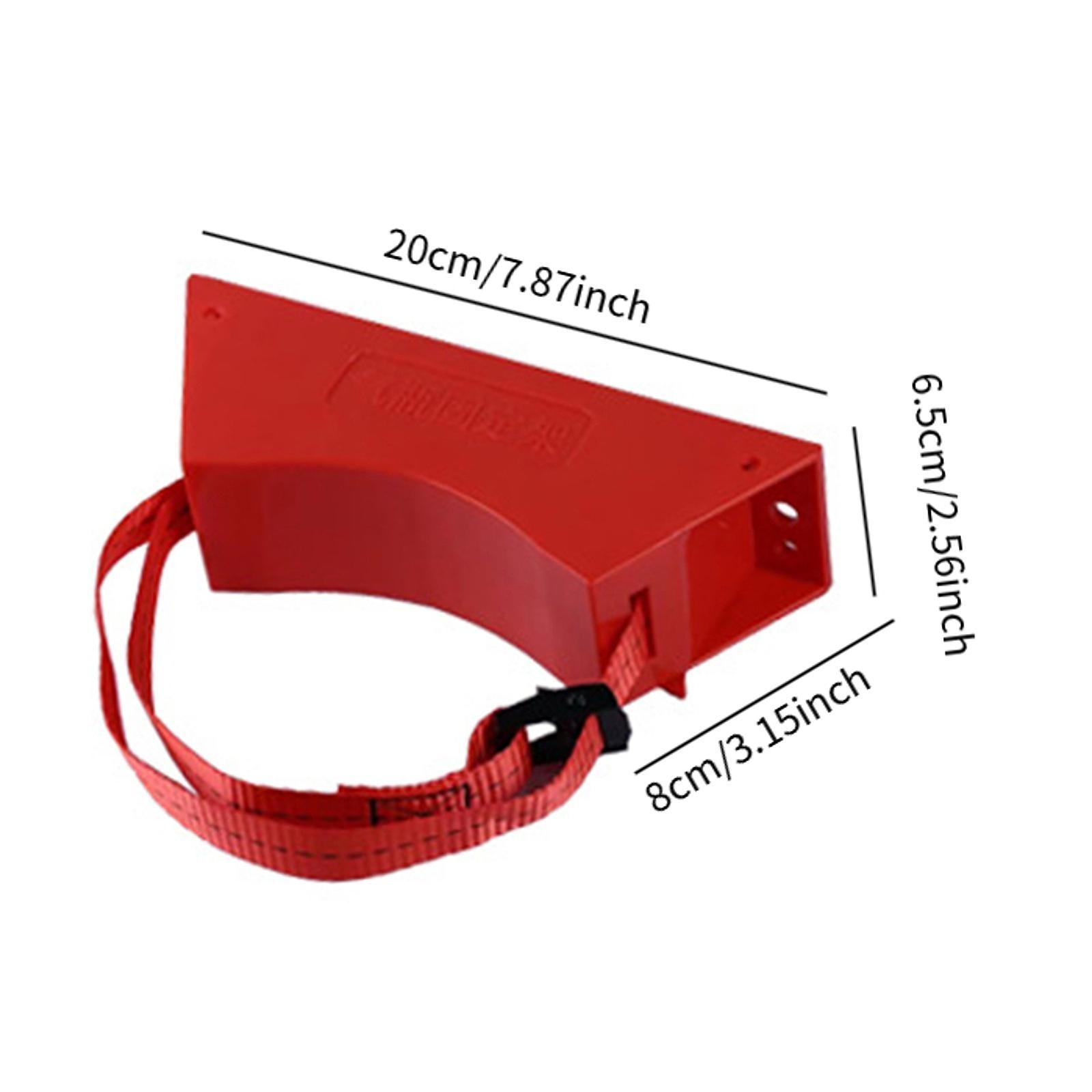 Gas Cylinder Bracket with Strong Strap Replace Accessory Portable Wall Mount Red
