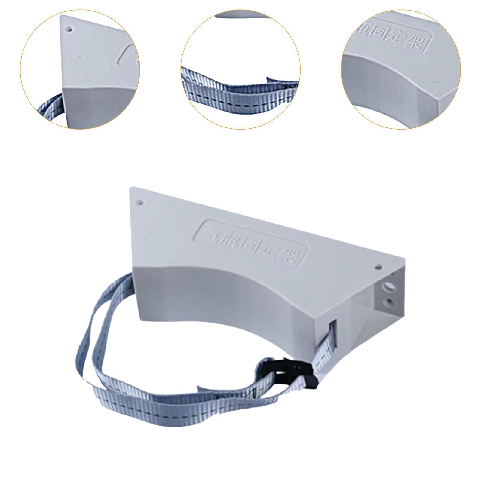 Gas Cylinder Bracket with Strong Strap Replace Accessory Portable Wall Mount Gray