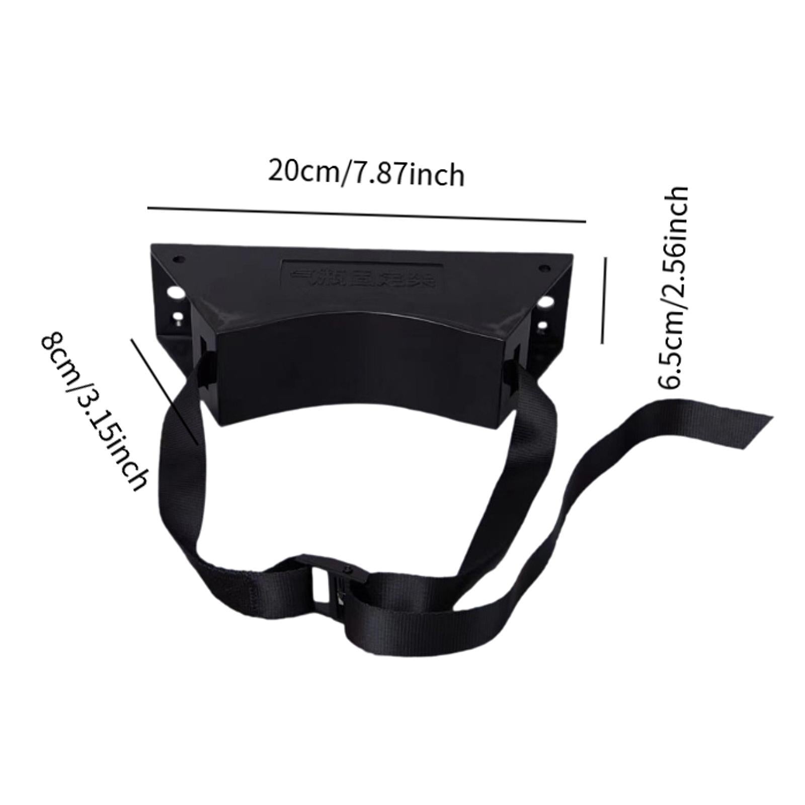 Gas Cylinder Bracket with Strong Strap Replace Accessory Portable Wall Mount Black
