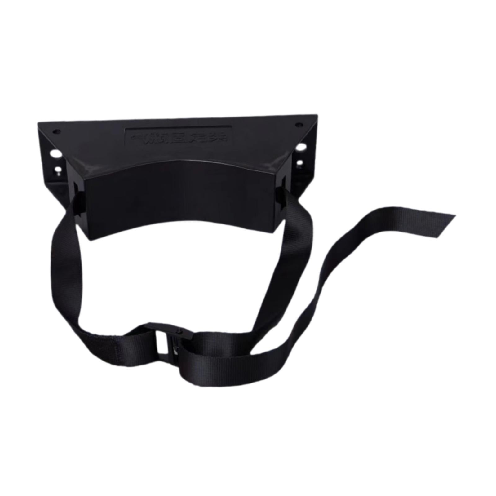 Gas Cylinder Bracket with Strong Strap Replace Accessory Portable Wall Mount Black