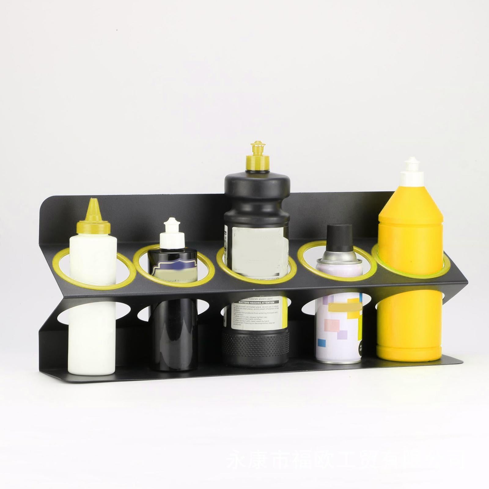 Spray Bottle Storage Rack Wall Mount Metal Accessory Practical Bottle Hanger