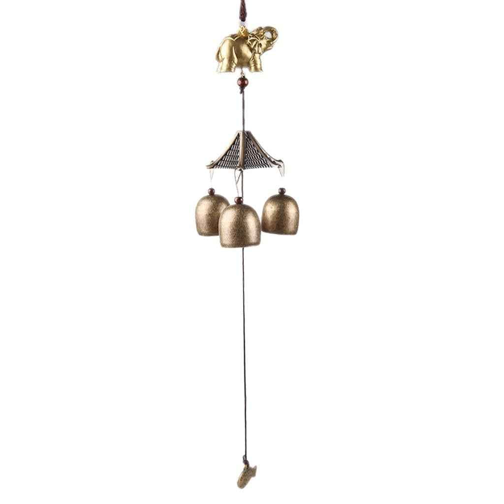 Chinese Bell Lucky Feng Shui Hanging Charm Wind Chime Garden Decor Buddha