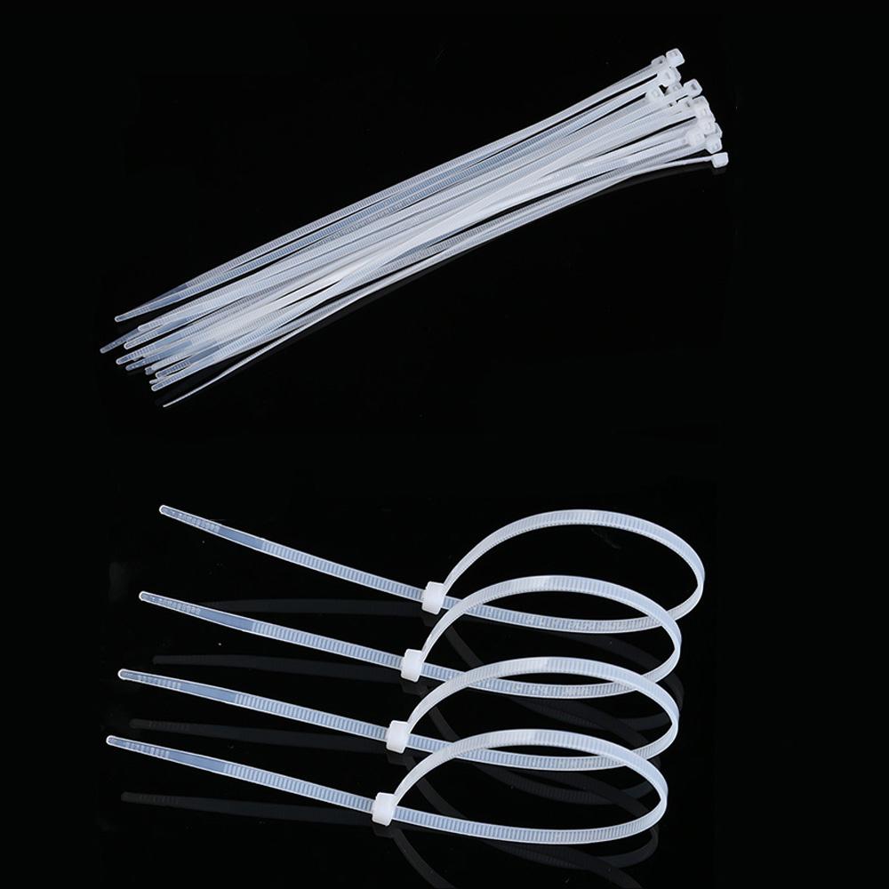100x Self-locking Electric Nylon Cable Wire Cord Zip Tie 4 Sizes White-300mm