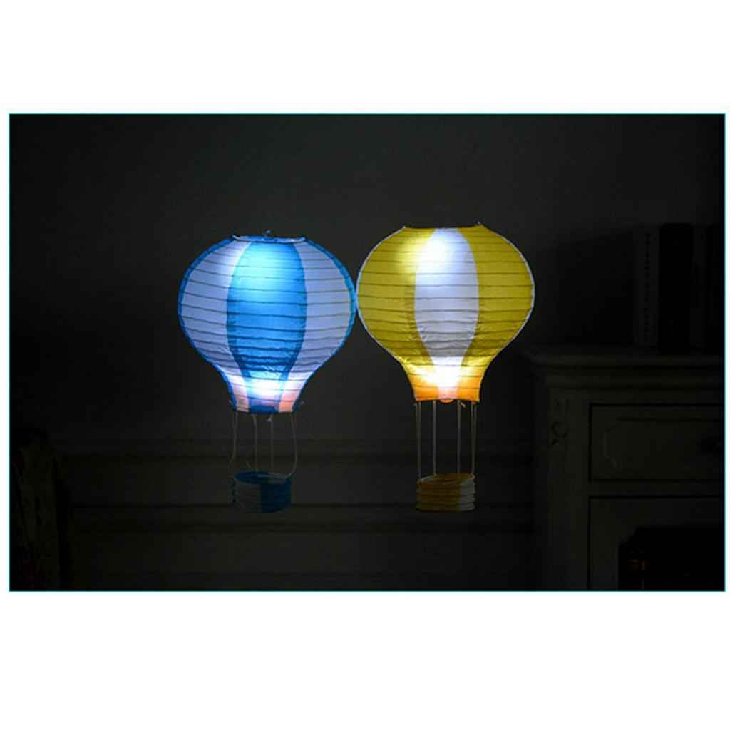 12" Hot Air Balloon Paper Lantern Birthday Wedding Decor Dark Purple+ White