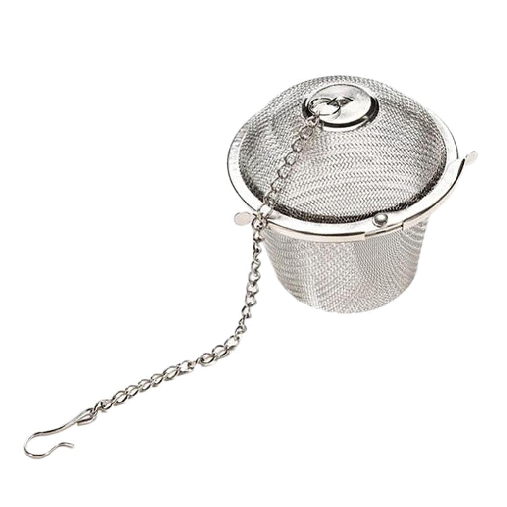 4pcs Stainless Steel Ball Tea Strainer Infuser Mesh Filter Leaf 8.5,11cm