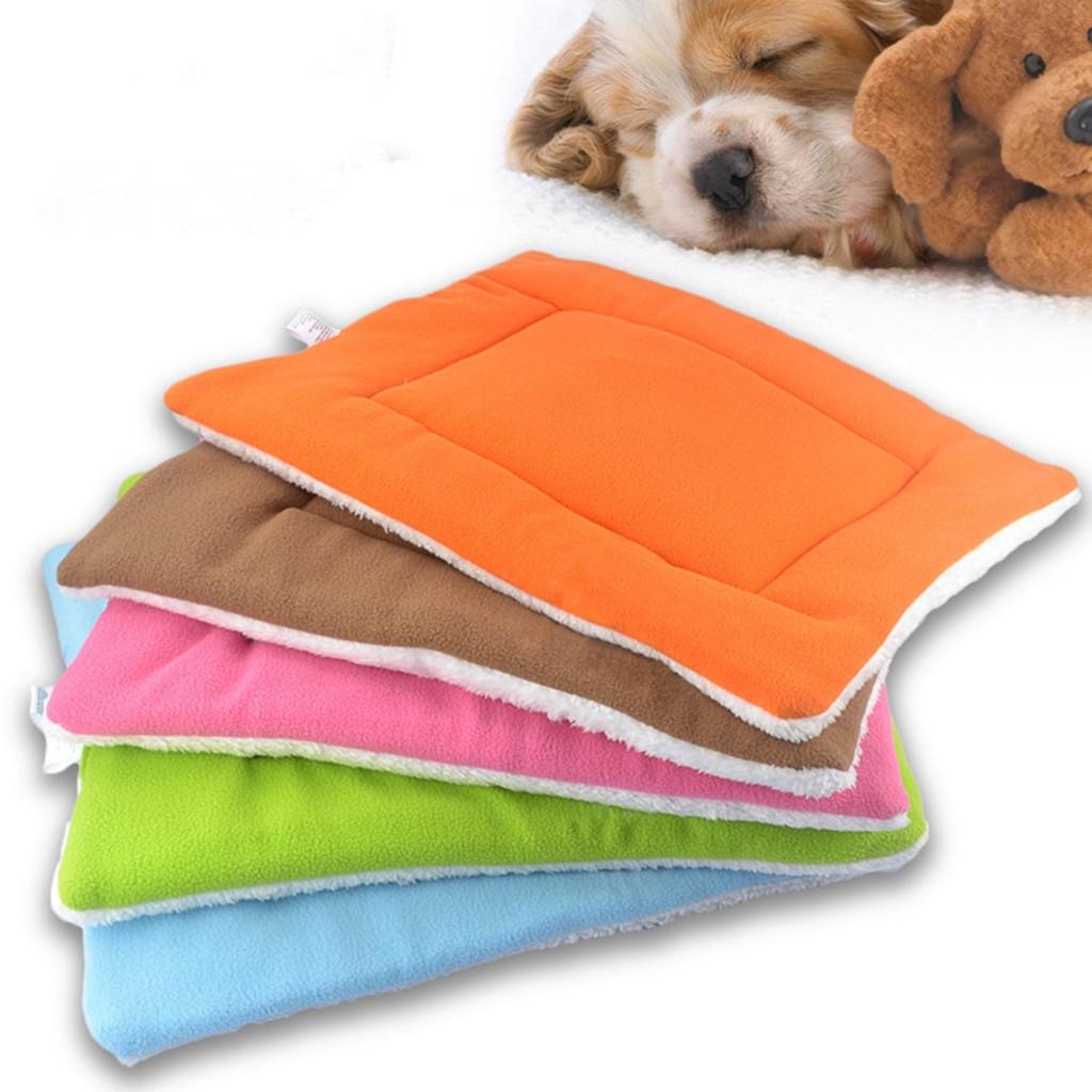 2 pcs Pet Dog Cat Sleep Mat Kennel Pad Puppy House Crate Nest Bed Cushion M