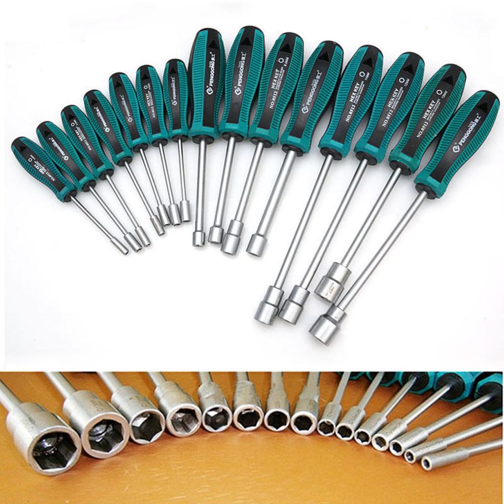 3x3mm Metal Socket Driver Wrench Screwdriver Hex Nut Key Nutdriver Hand Tool 9.0mm