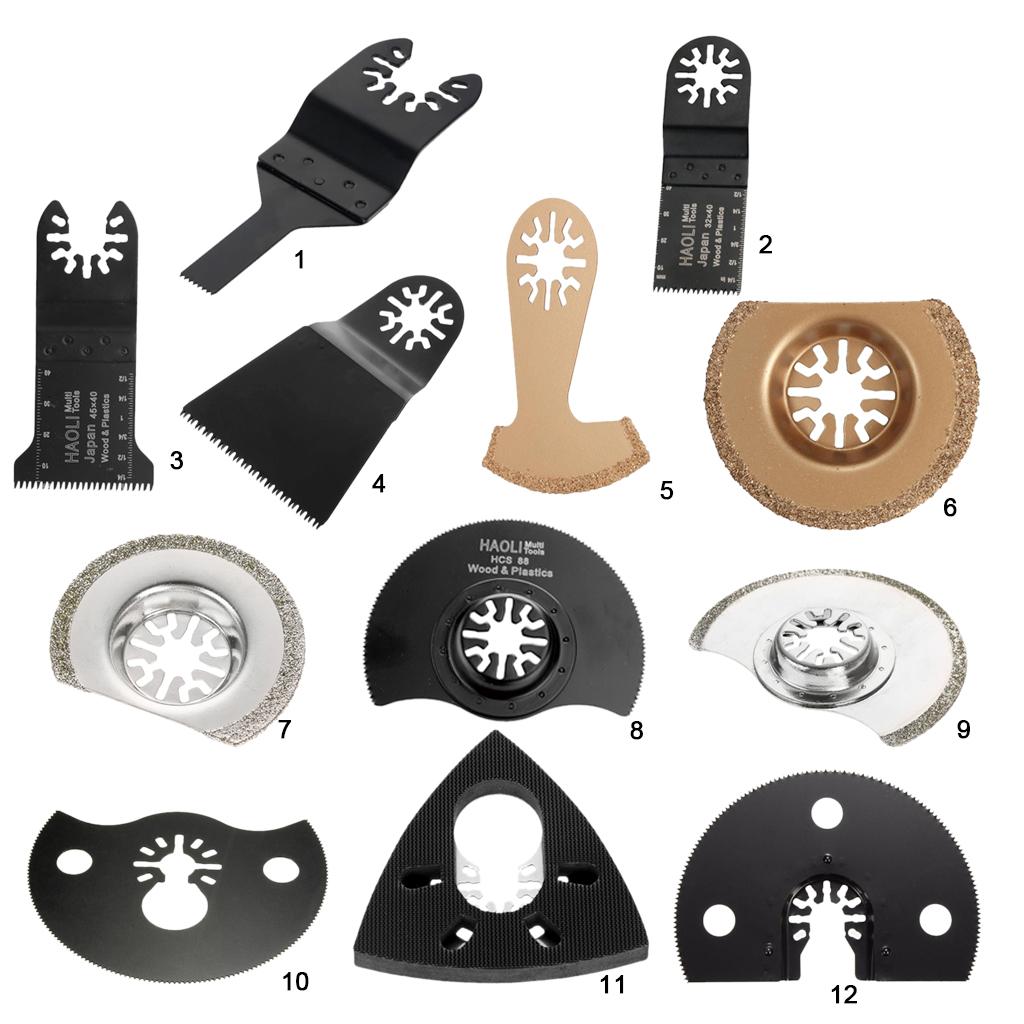 4Pcs Oscillating Multitool Arc Saw Blade Wood Plastic Metal Cut Power Tool