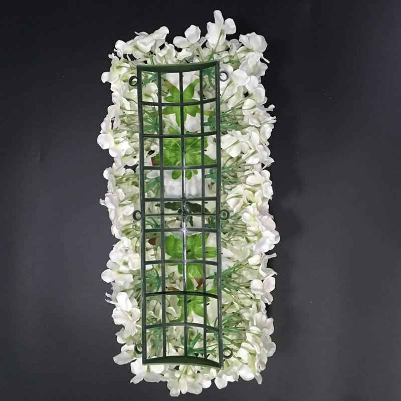 Artificial Flower Wall Plastic Panels for DIY Wedding Background 44x14cm