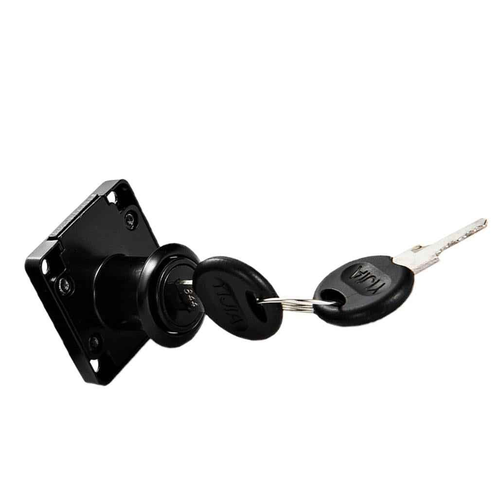 Office Desk Drawer Locker Cupboard Closet Security Lock Black 22mm