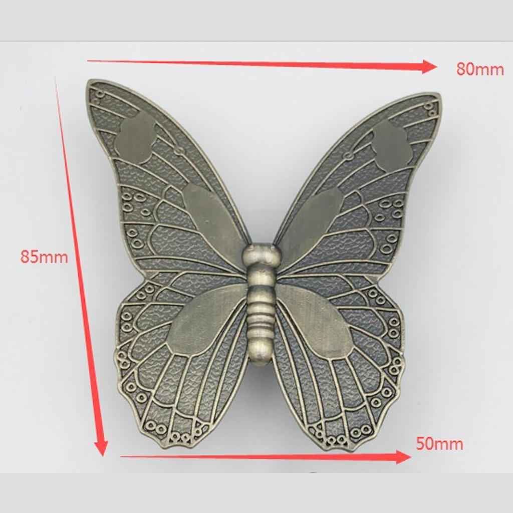 Antique Butterfly Door Cabinet Drawer Cupboard Wardrobe Pull Handle Bronze_L