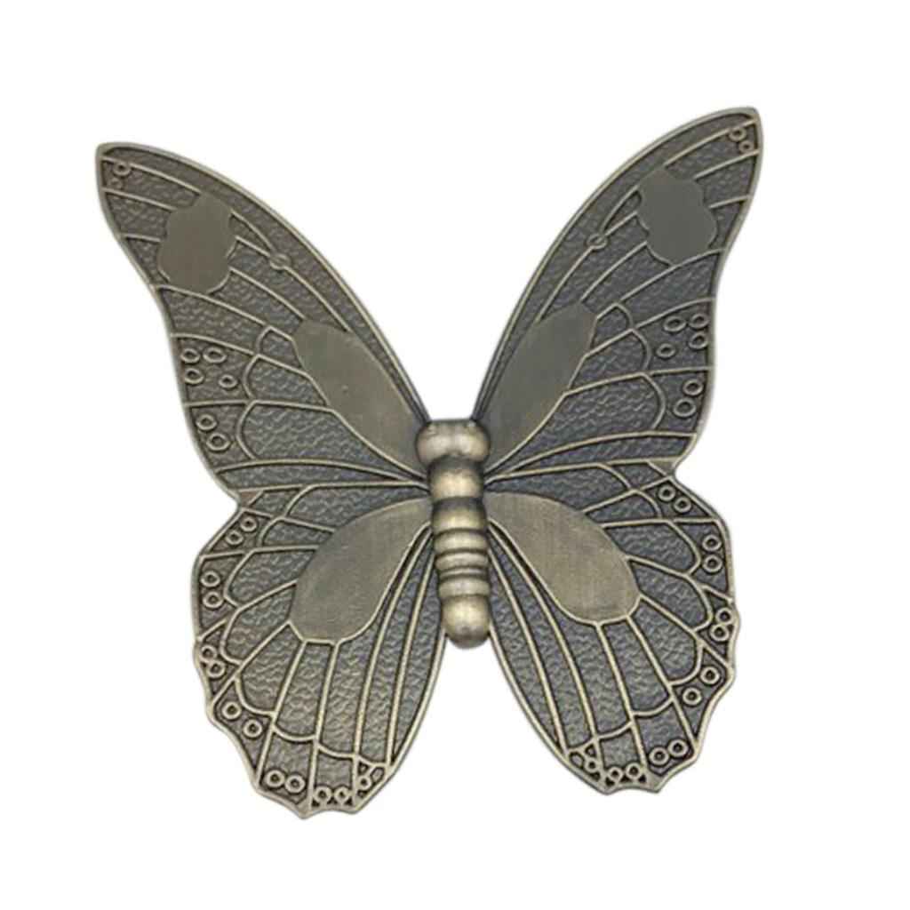 Antique Butterfly Door Cabinet Drawer Cupboard Wardrobe Pull Handle Bronze_L