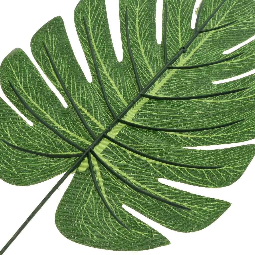 5PCS Large Artificial Leaf Faux Monstera Leaf Foliage Leaves Home Decor S