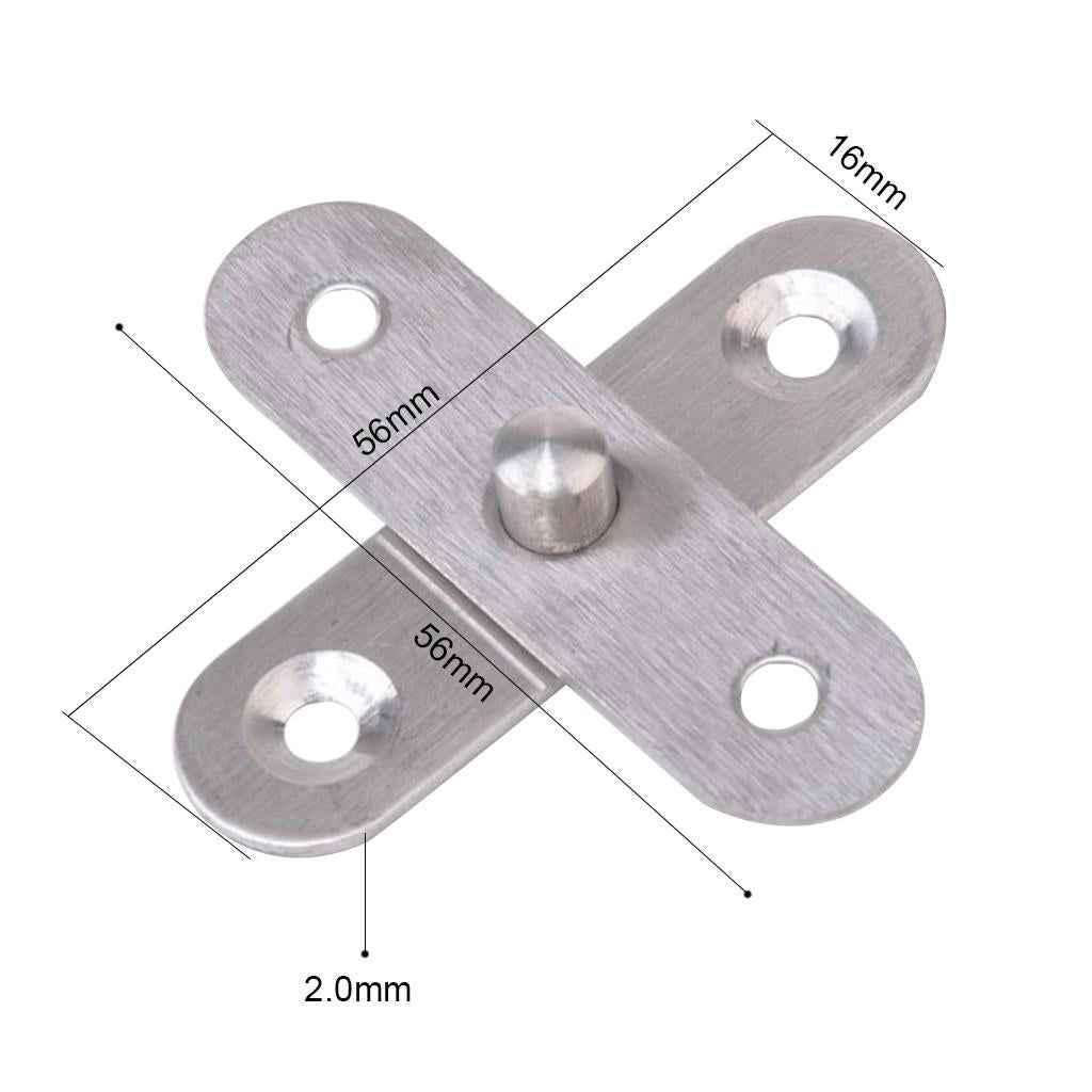 2Pcs Stainless Steel Concealed 360 Degree Rotary Hinge Revolving Door Hinge