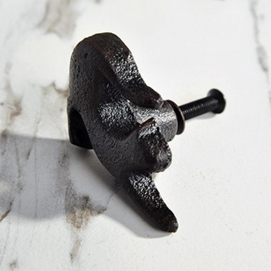 4x Creative Cat Design Cupboard Drawer Knob Kitchen Cabinet Door Pull Knobs