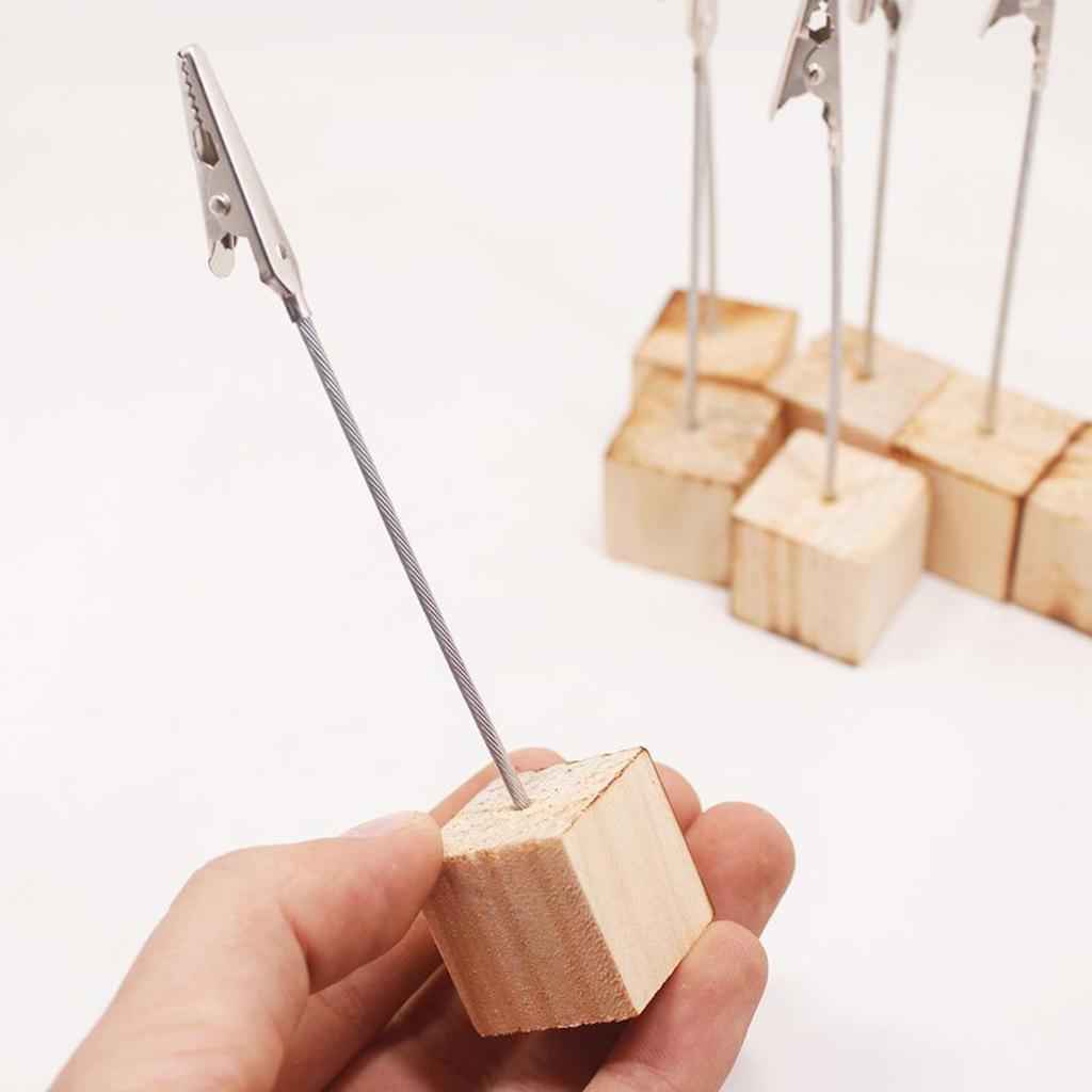 10pcs Wooden Name Card Clips for Wedding ,Photo Display Home Bar Decoration