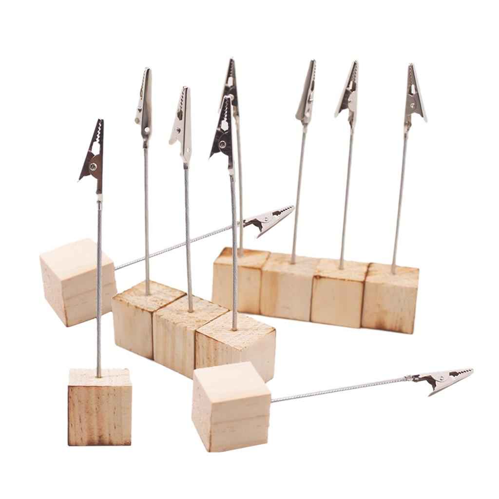 10pcs Wooden Name Card Clips for Wedding ,Photo Display Home Bar Decoration