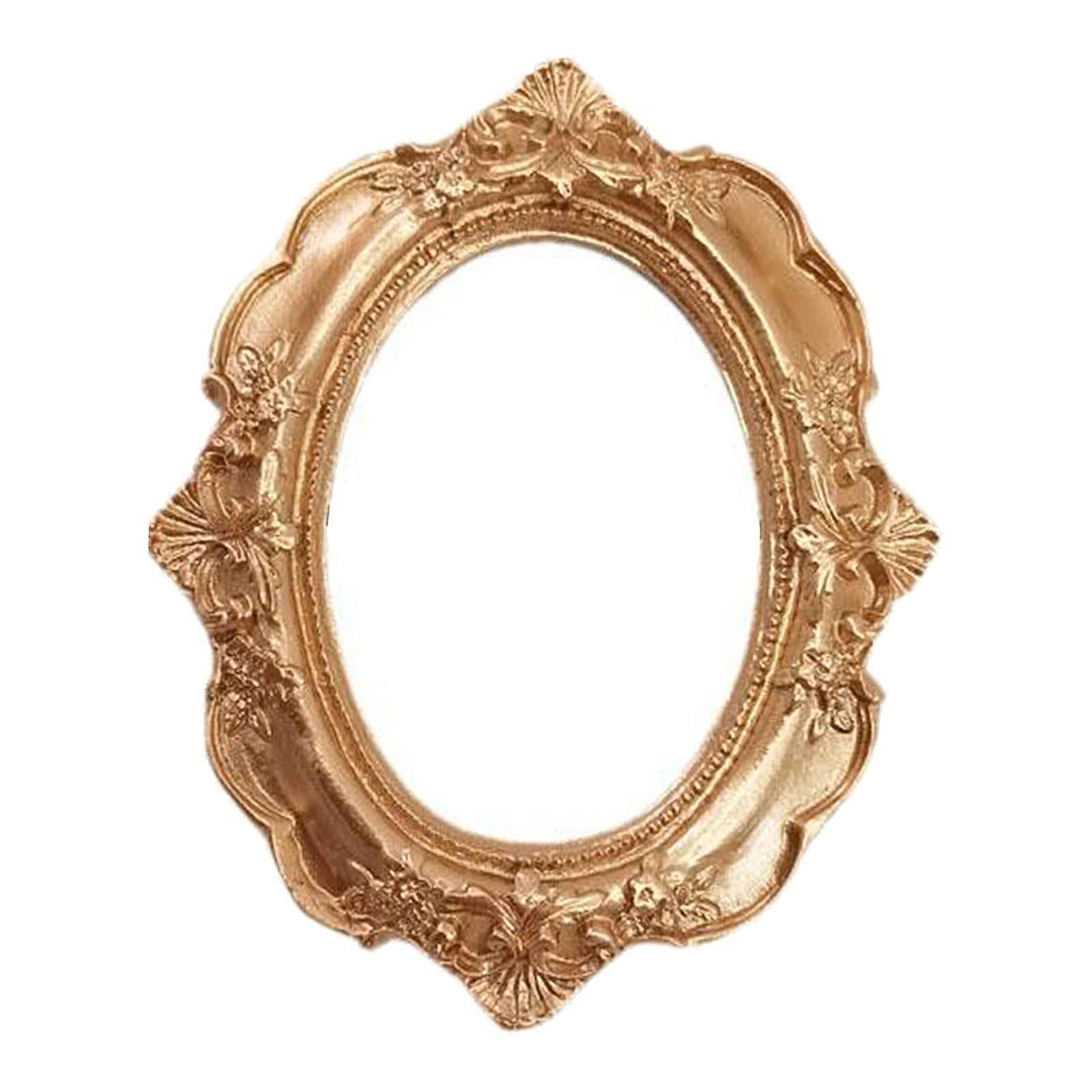 Vintage Photo Frame Carved Lace Resin Mini Picture Frame Photo Props Oval