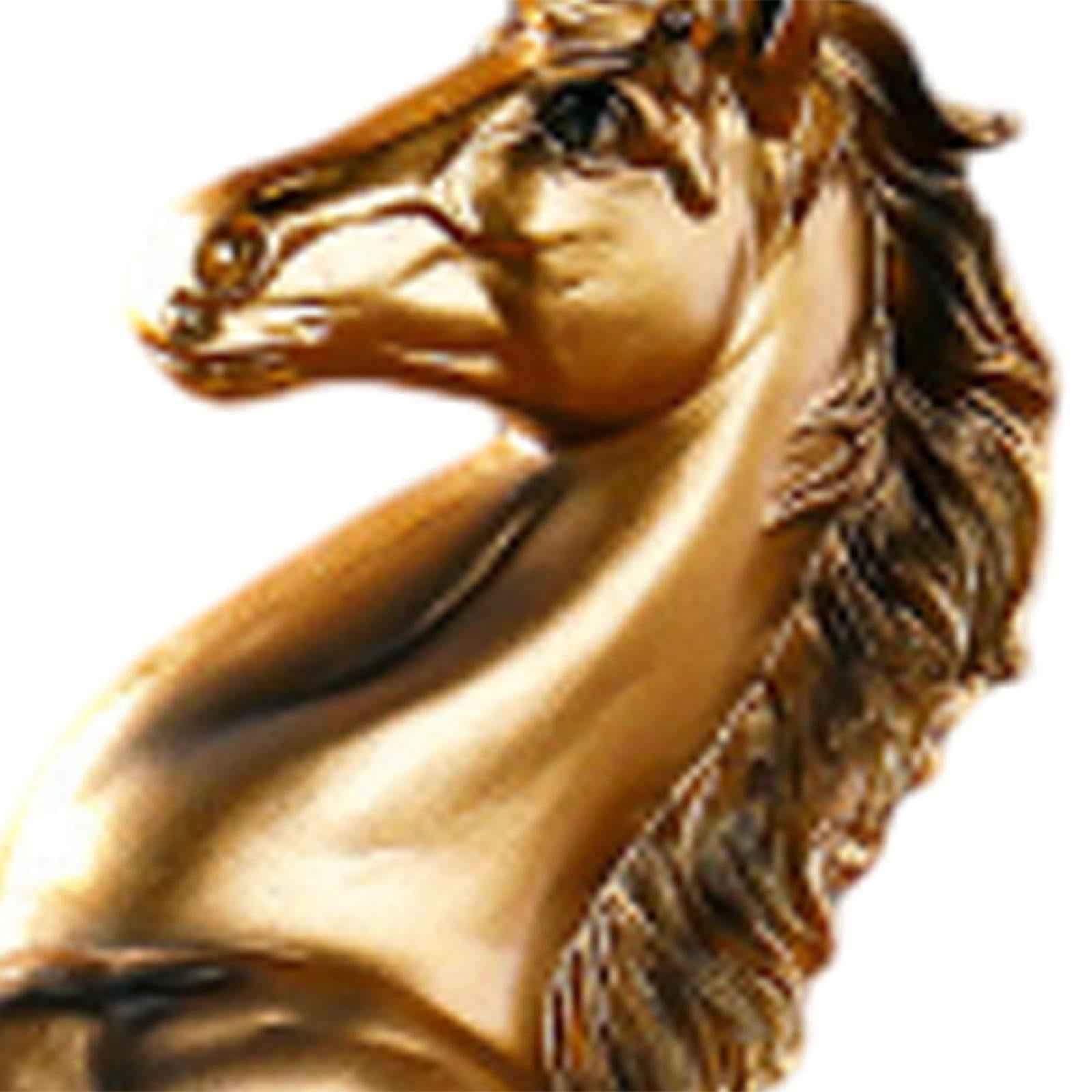 Horse Statue Home Decoration Sculpture Resin Modern Decorative Figure Copper